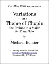 Variations on a Theme of Chopin piano sheet music cover